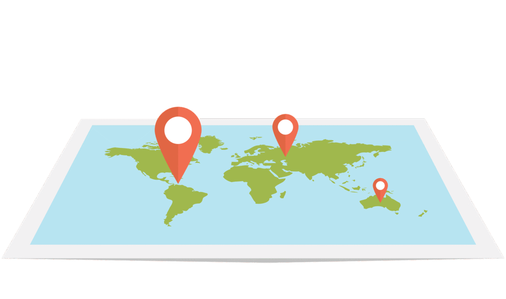Map with location pinned